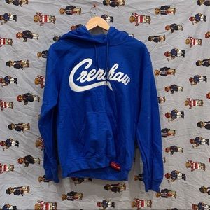 NIPSEY HUSSLE THE MARATHON CRENSHAW HOODIE- ROYAL/WHITE